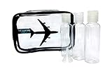 The Clear Bag Store TSA Compliant Carry on Travel Cosmetic Toiletry Bag Airplane Black