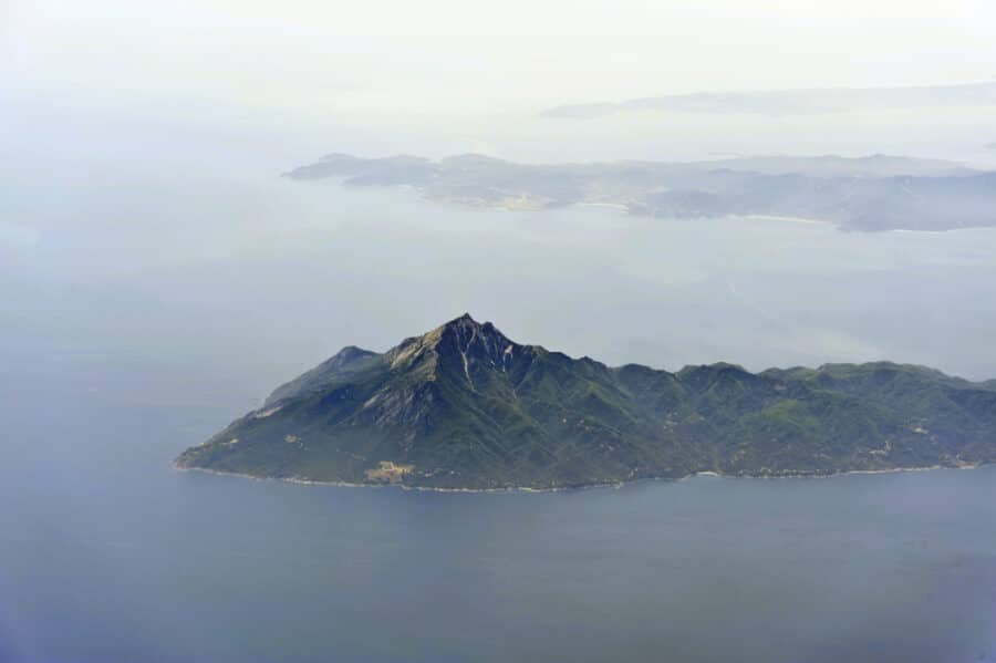 Best Day Trips From Thessaloniki - Aerial image of Mount Athos Greece