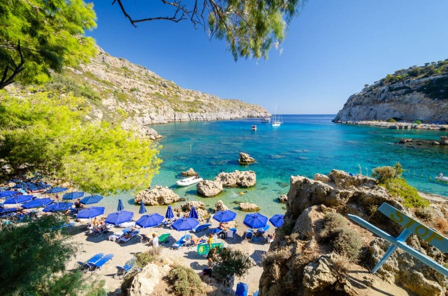 Best Beaches In Rhodes - Anthony Quinn Beach