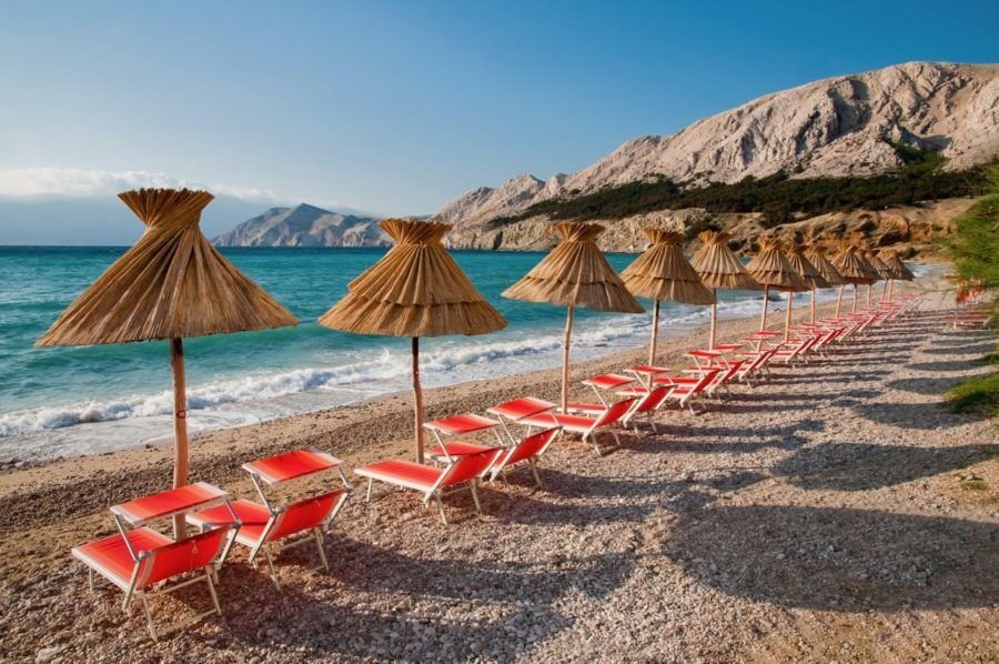 Baska Beach Krk Island - Croatia Travel Blog