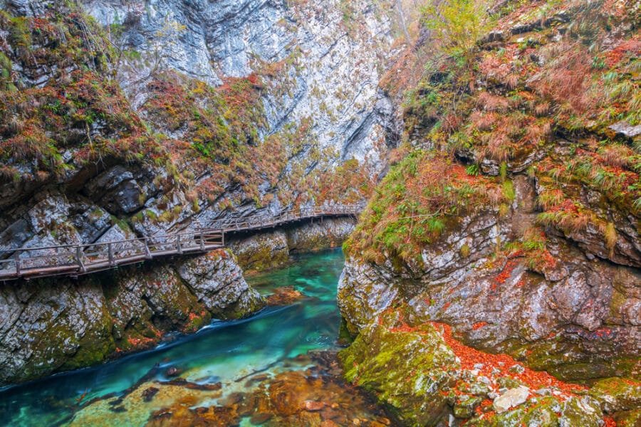 Triglav National Park - Famous and beloved Vintgar Gorge canyon