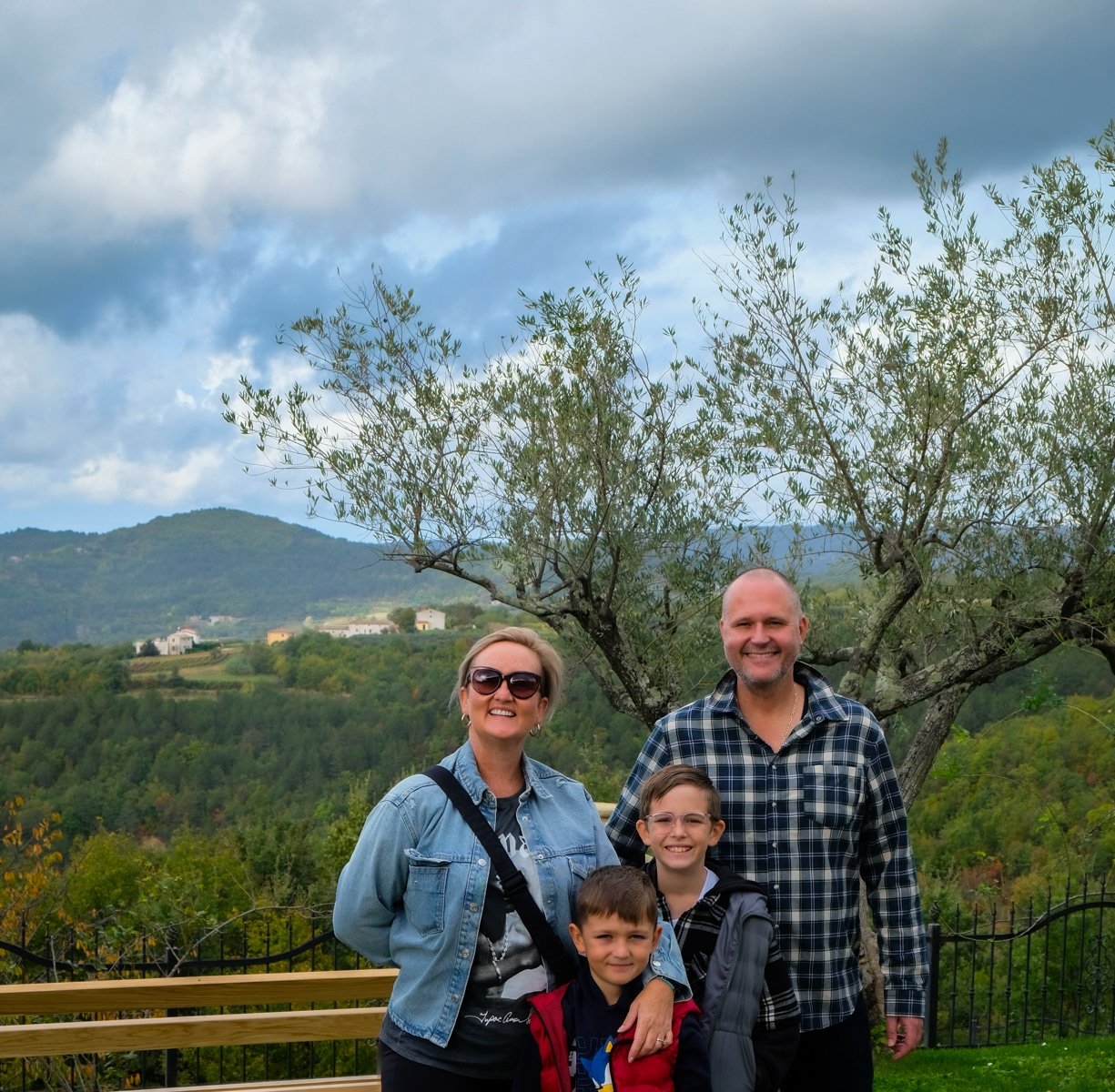 Chasing the Donkey team photo - SJ, Mate, Vladimir, Roko. Istria 2023