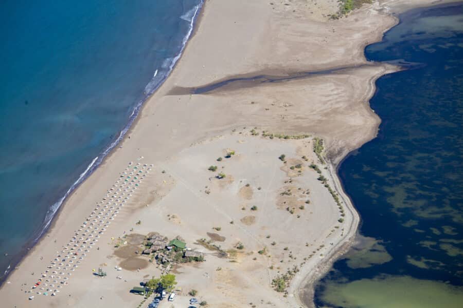 Turkish Coast - Iztuzu beach and the delta of Dalyan river, Dalyan, Mugla