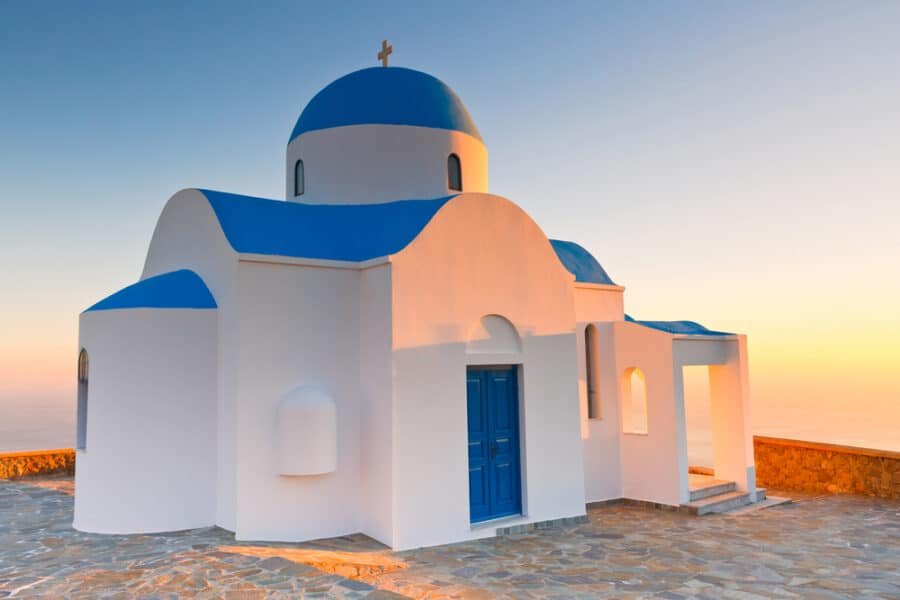 Cheapest Islands in Greece&nbsp; - Church above Nikia village on Nisyros island in Dodecanese island group, Greece.