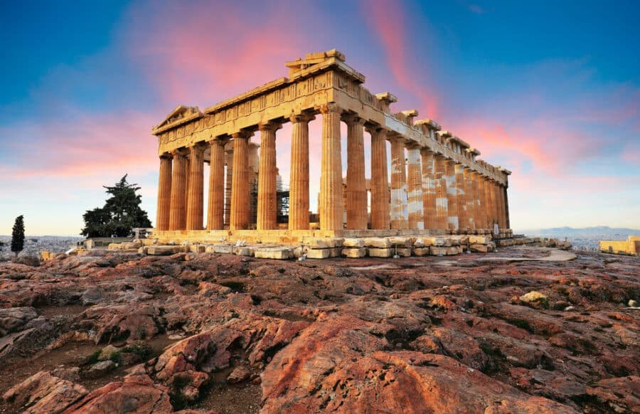 Archaeological Sites In Greece - Parthenon on Acropolis, Athens, Greece