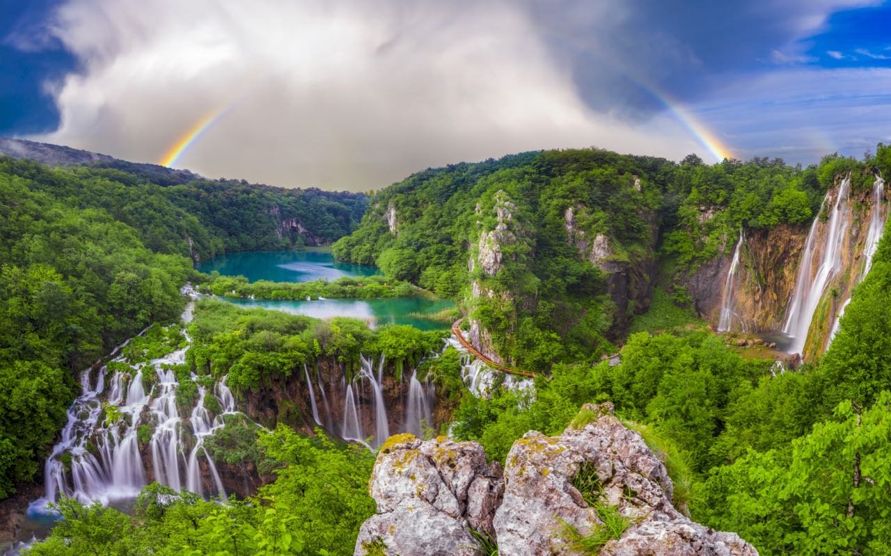 Krka or Plitvice Lakes Or Krka