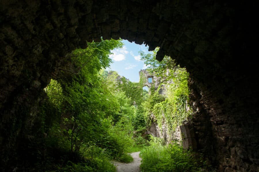 Zagreb Hikes - Ruins of ancient old town in Samobor, Croatia.