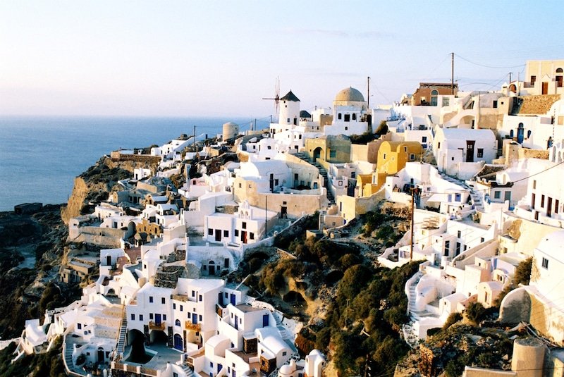 Winter in Greece - Small town Oia on Santorini