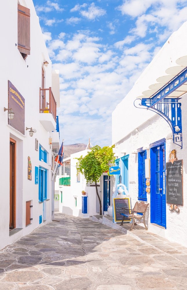 The town of Apollonia, Sifnos, Greece