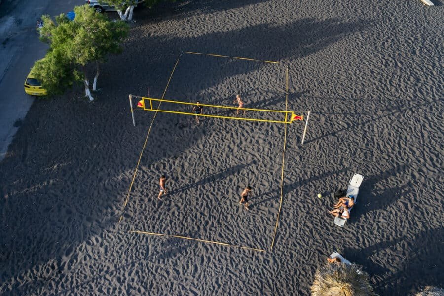 Santorini With Kids - Perissa beach